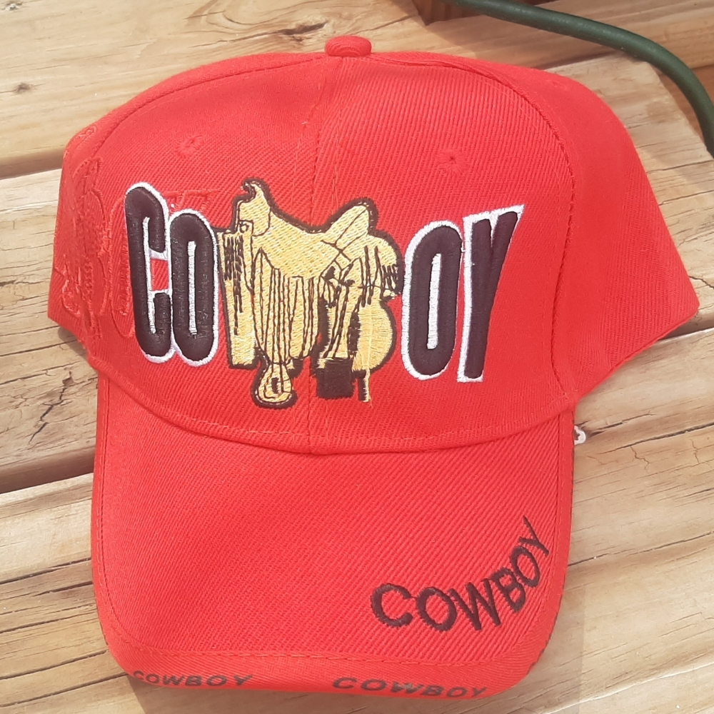 Red Cowboy Ball Cap